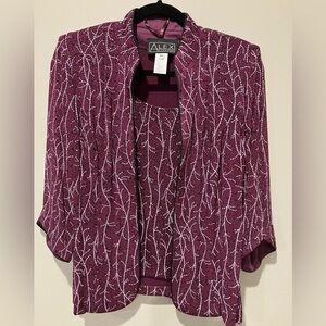 Alex Evening Beaded Jacket with Matching Tank